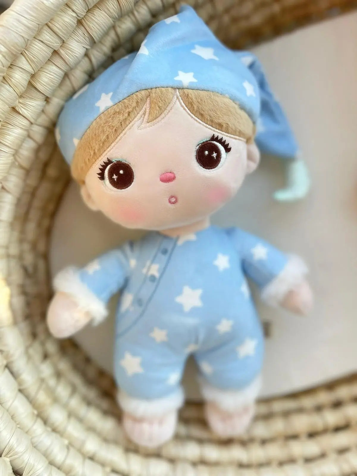 CHŁOPIEC W PIŻAMCE - LALKA METOO Z IMIENIEM DZIECKA 30cm metoodoll