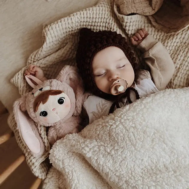 RÓŻOWY KRÓLIK 30CM - LALKA METOO Z IMIENIEM DZIECKA metoodoll