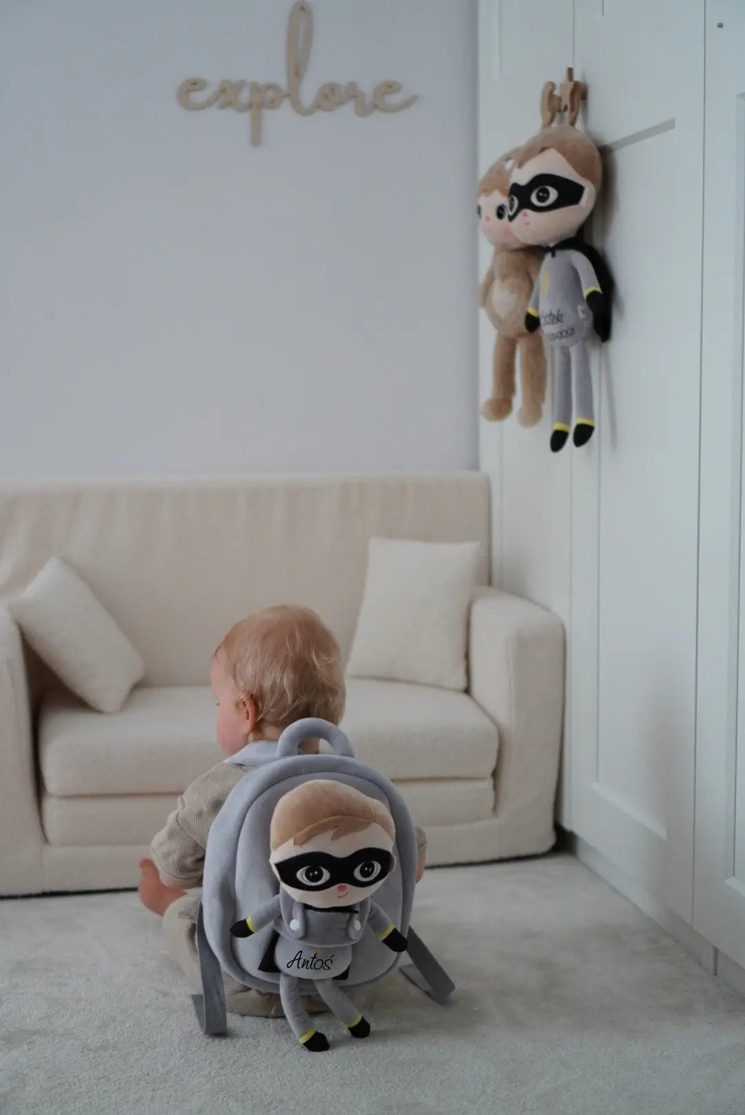 Plecak Metoo z wyjmowanym pluszakiem - Chłopak Superboy Metoo