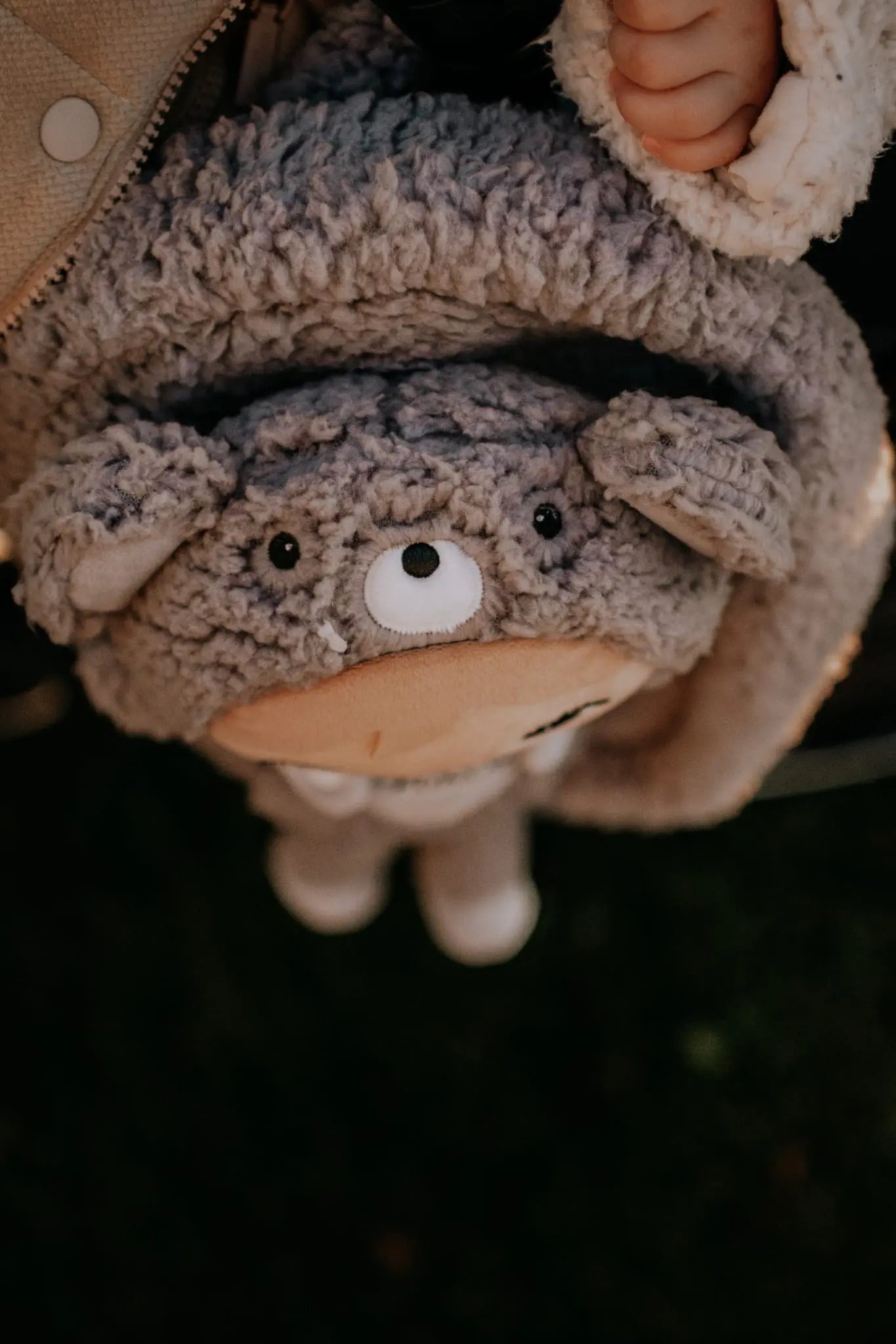 Plecak Metoo z wyjmowanym pluszakiem - Szary miś Metoo