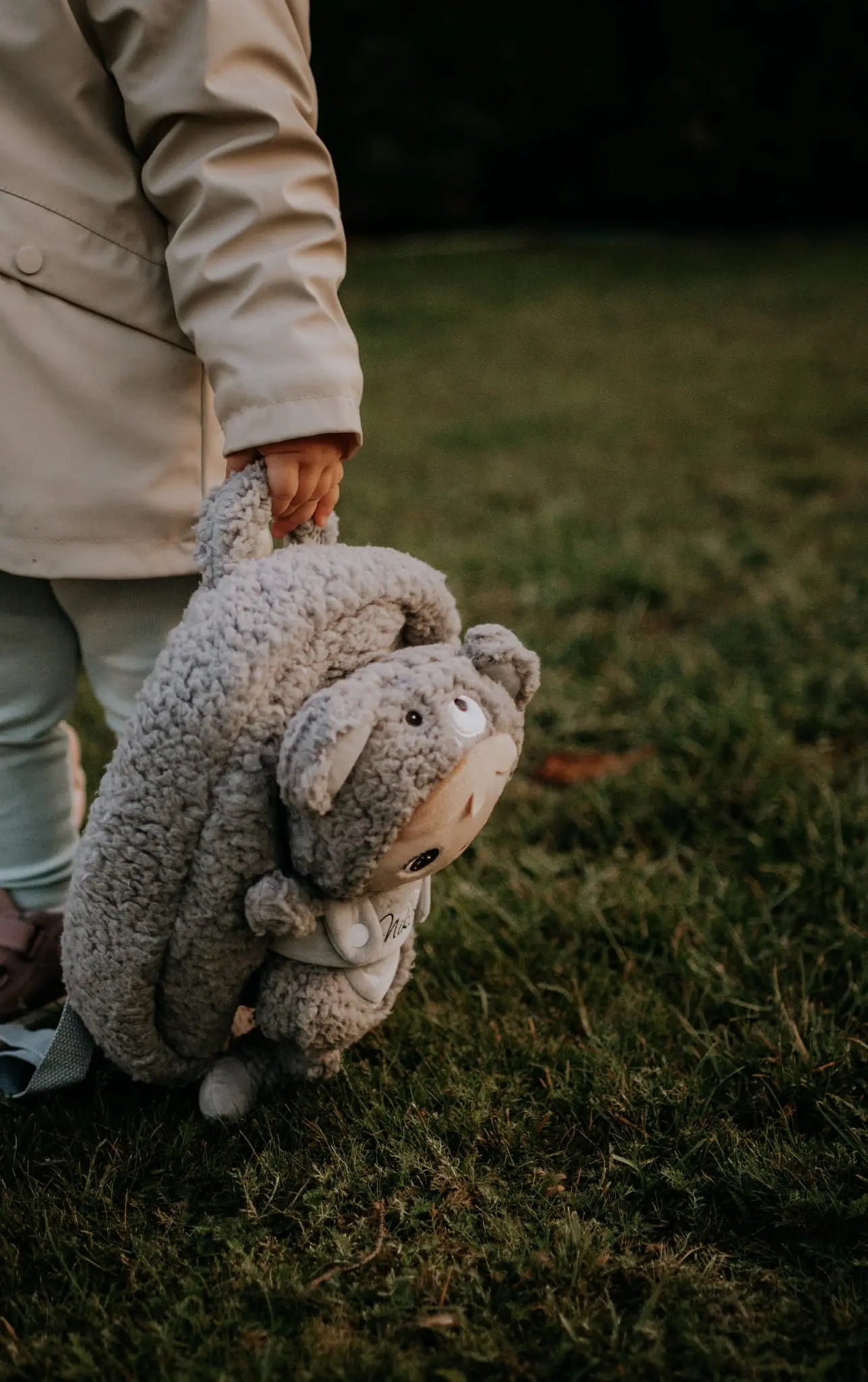 Plecak Metoo z wyjmowanym pluszakiem - Szary miś Metoo