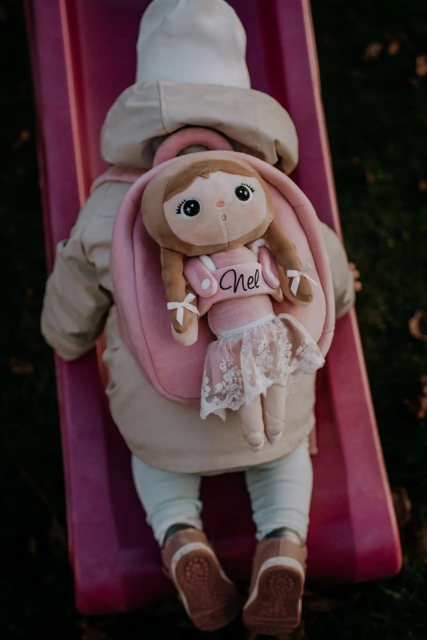 Plecak Metoo z wyjmowanym pluszakiem - dziewczynka Boho Metoo