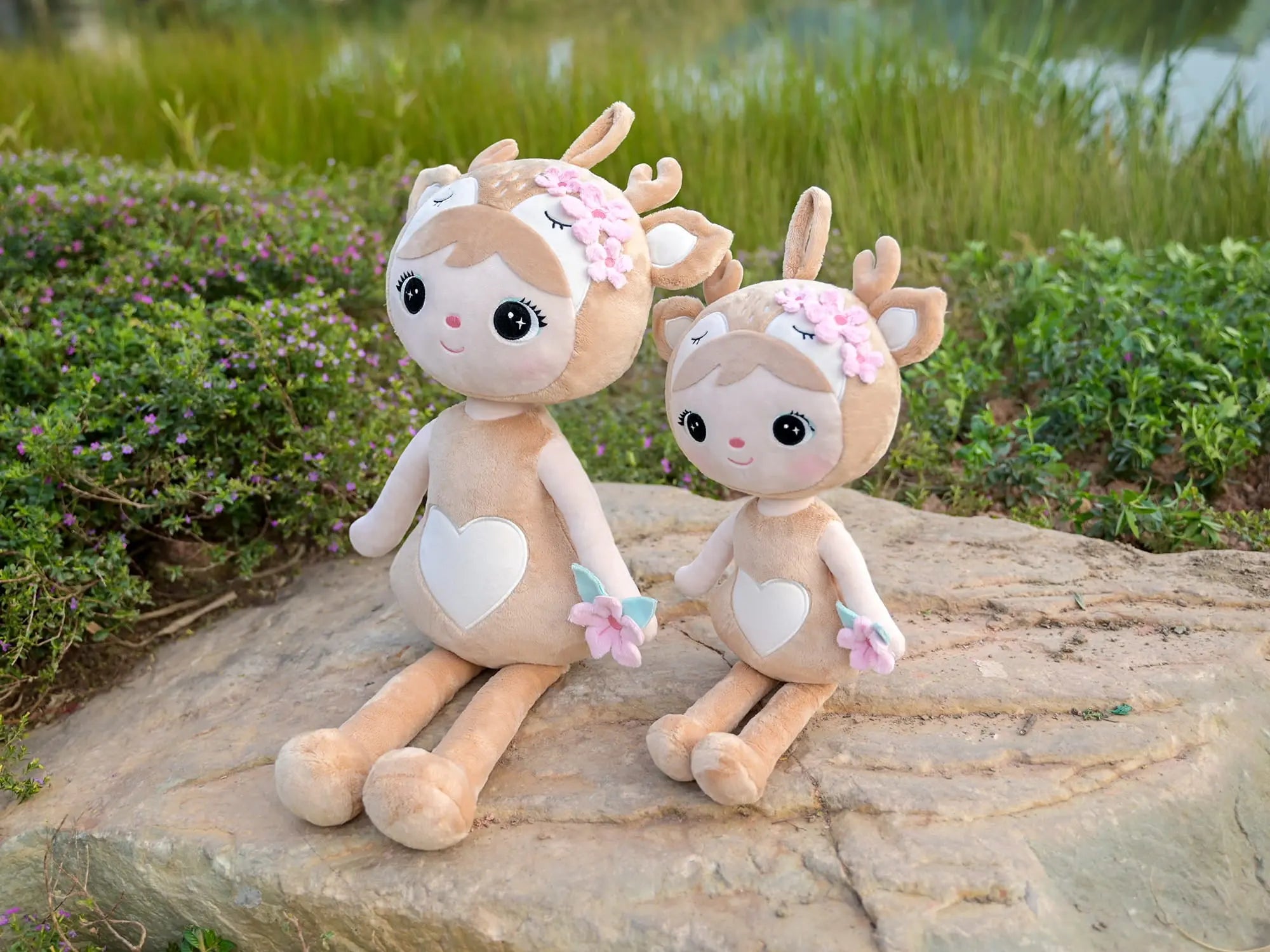 SARENKA Z KWIATUSZKAMI 70CM - LALKA METOO Z IMIENIEM DZIECKA Metoo