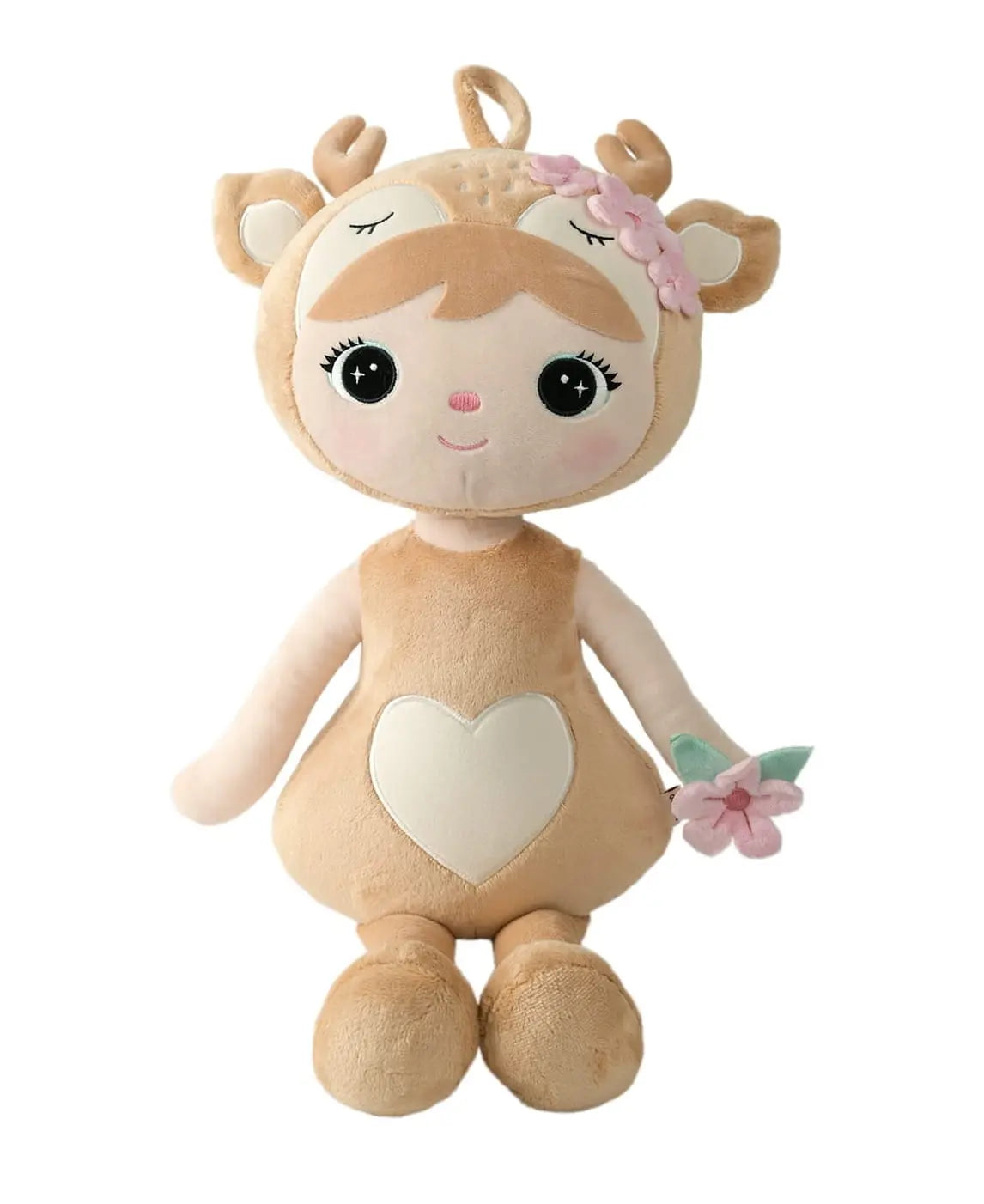 SARENKA Z KWIATUSZKAMI 70CM - LALKA METOO Z IMIENIEM DZIECKA Metoo