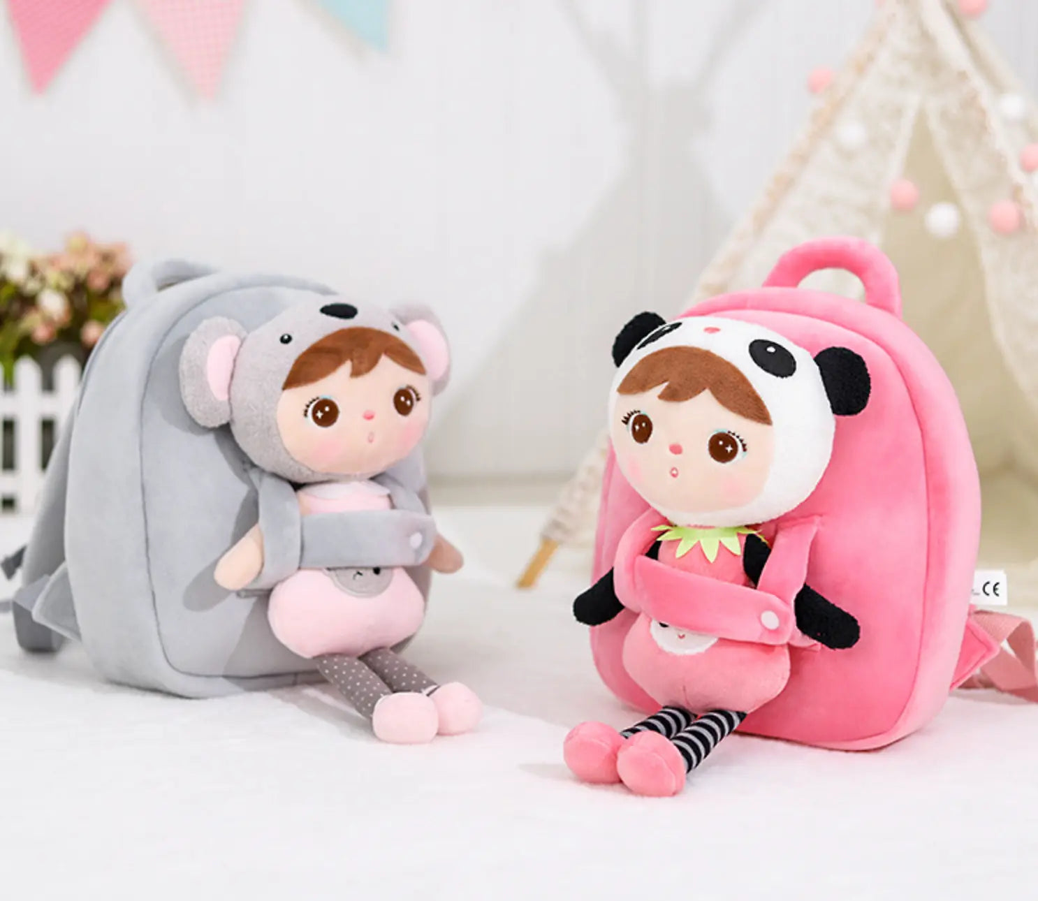 Plecak Metoo z wyjmowanym pluszakiem - Panda Metoo