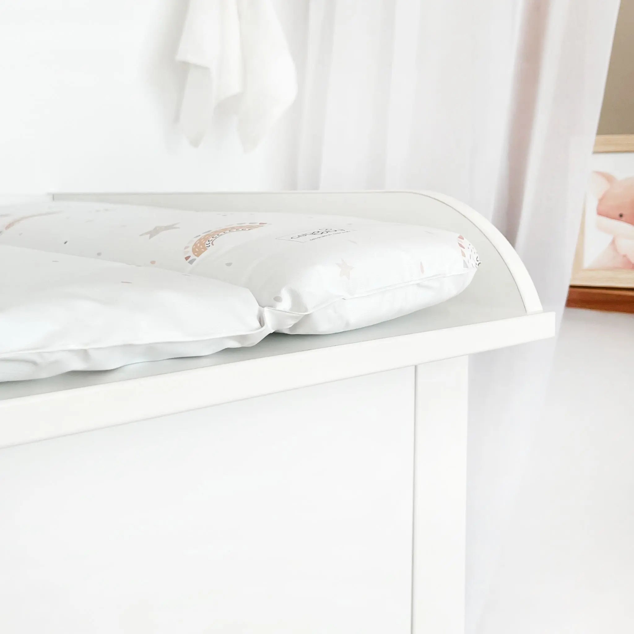 BASIC biała komoda z przewijakiem - Zabawki z Lasu 