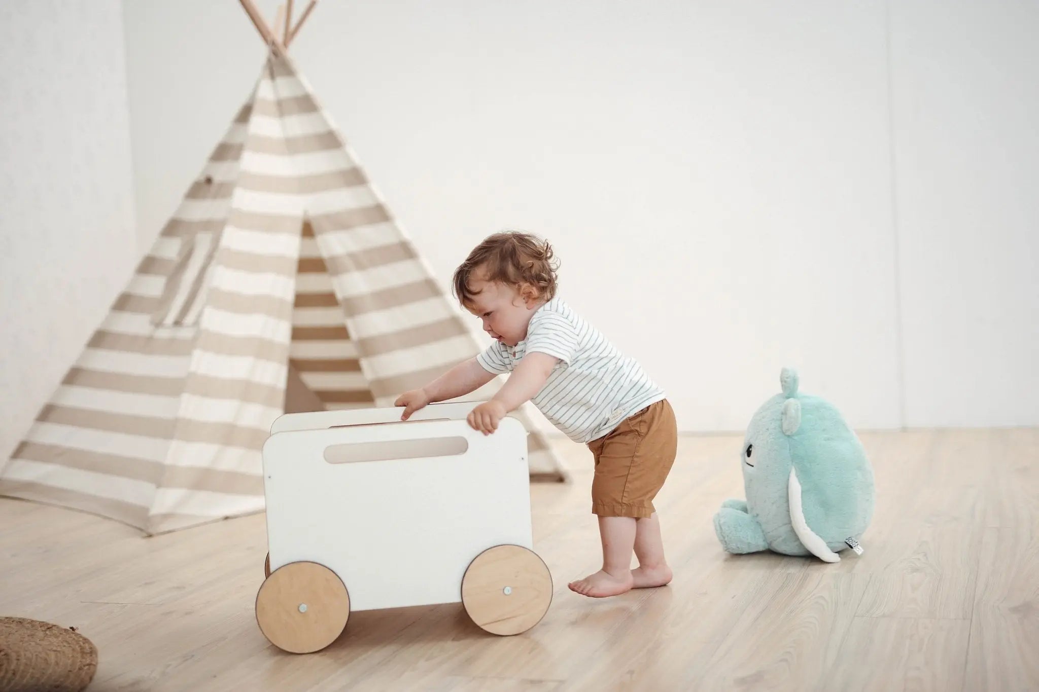 Bawełniany namiot Tipi dla dzieci, zabawa w domu na dworze wystrój ooh noo - Zabawki z Lasu 