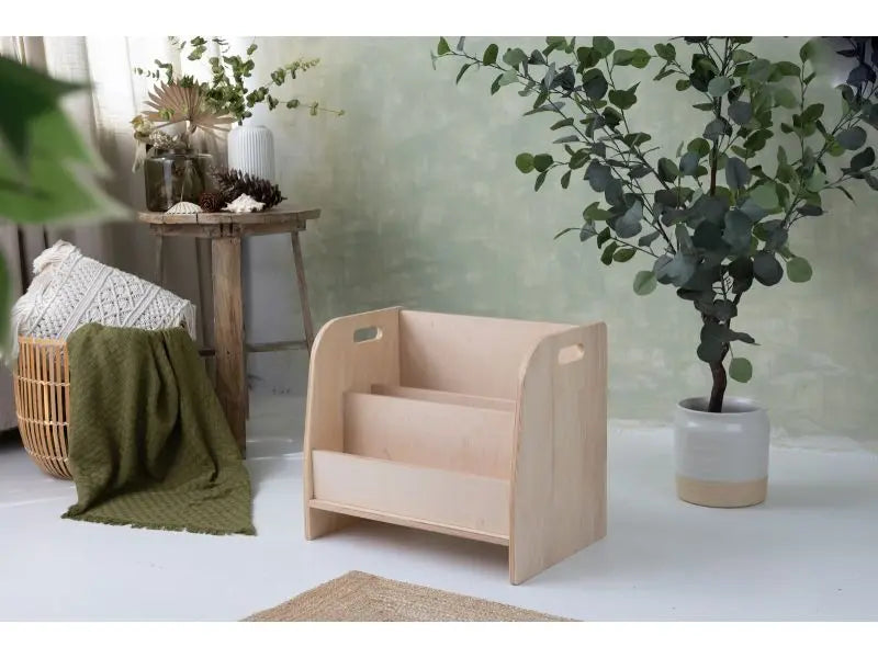 Biblioteczka niska Montessori - Lakier bezbarwny matowy - Zabawki z Lasu 