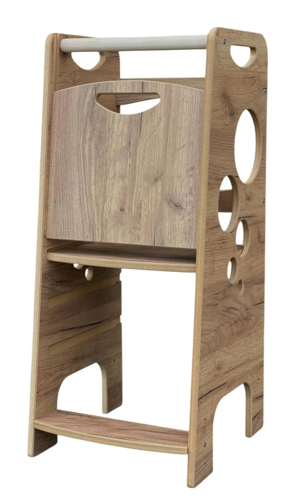 Bubble Step Wood Style | Pomocnik Kuchenny Montessori | Bezpieczny | Kitchen Helper - Zabawki z Lasu 