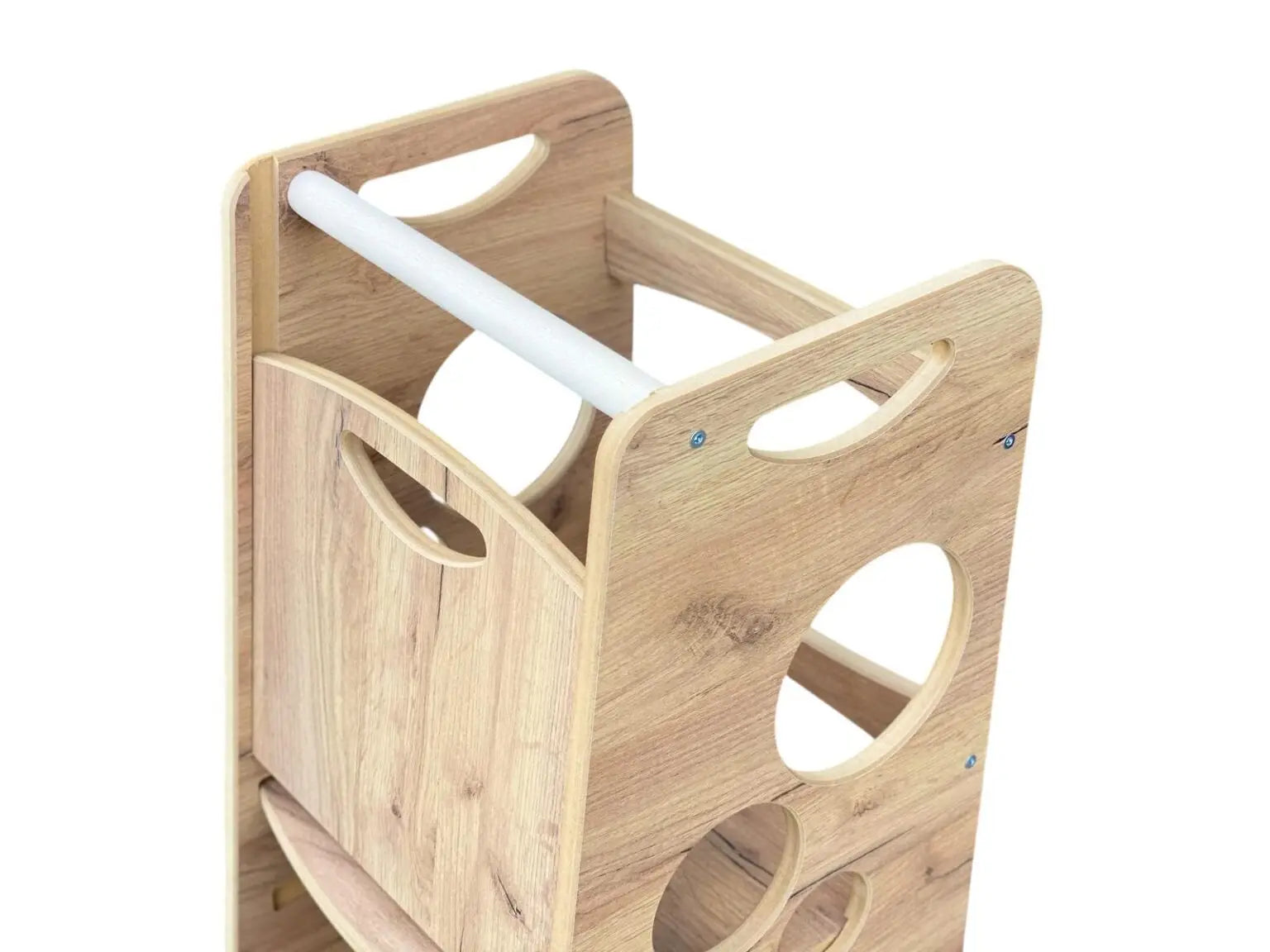 Bubble Step Wood Style | Pomocnik Kuchenny Montessori | Bezpieczny | Kitchen Helper - Zabawki z Lasu 