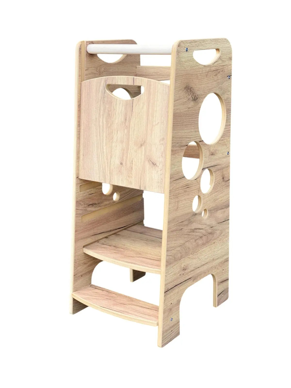 Bubble Step Wood Style | Pomocnik Kuchenny Montessori | Bezpieczny | Kitchen Helper - Zabawki z Lasu 