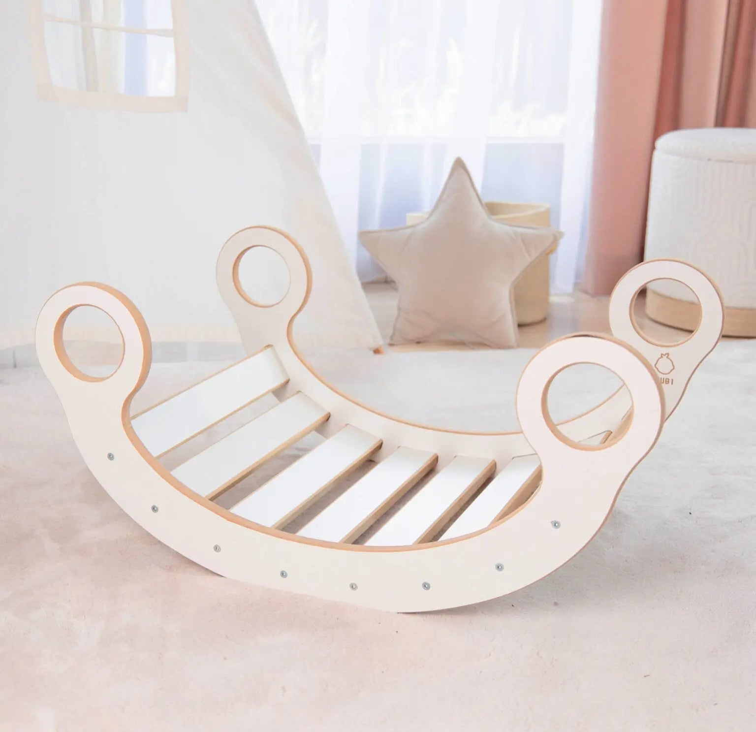 Bujak M + poduszka różowa - Zabawki z Lasu 