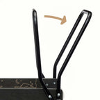 Czarny drewniany chodzik pchacz Premium, nauka chodzenia, dla dzieci, Micki - Zabawki z Lasu 