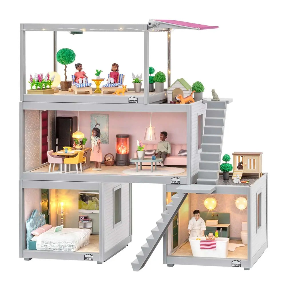 Domek dla lalek pokój 22 cm zabawka dla dzieci odgrywanie ról moduły Lundby - Zabawki z Lasu 