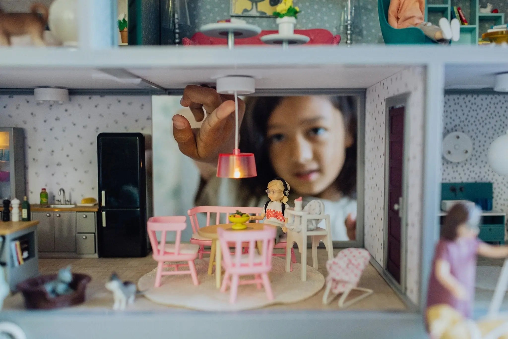 Domek dla lalek, zabawka dla dzieci, zabawa lalkami, odgrywanie ról, Lundby - Zabawki z Lasu 