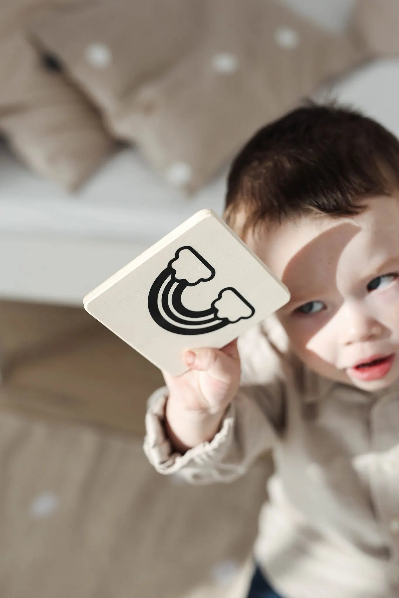 Drewniana gra edukacyjna memory dla dzieci karty kontrastowe zestaw ooh noo - Zabawki z Lasu 