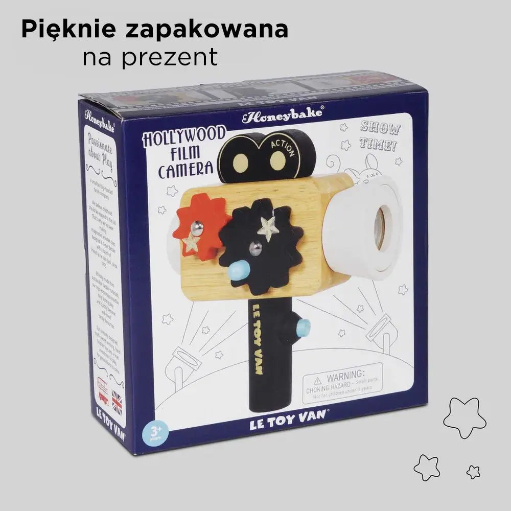Drewniana kamera filmowa Hollywood zabawka odgrywanie ról dzieci Le Toy Van - Zabawki z Lasu 
