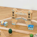 Drewniana kolejka Londyn 120 elementów, tory pociąg zabawka Le Toy Van - Zabawki z Lasu 