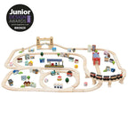 Drewniana kolejka Londyn 120 elementów, tory pociąg zabawka Le Toy Van - Zabawki z Lasu 