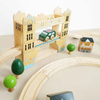 Drewniana kolejka Londyn 120 elementów, tory pociąg zabawka Le Toy Van - Zabawki z Lasu 