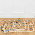 Drewniana kolejka Royal Express zestaw 180 elementów tory pociąg Le Toy Van - Zabawki z Lasu 