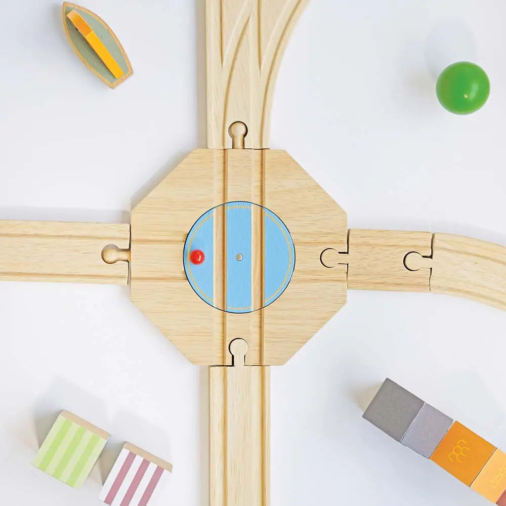 Drewniana kolejka Royal Express zestaw 180 elementów tory pociąg Le Toy Van - Zabawki z Lasu 