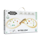 Drewniana kolejka zestaw 40 elementów, tory, pociąg, zabawka, Le Toy Van - Zabawki z Lasu 