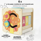 Drewniana kostka edukacyjna, zabawka sensoryczna dla dzieci, Le Toy Van - Zabawki z Lasu 