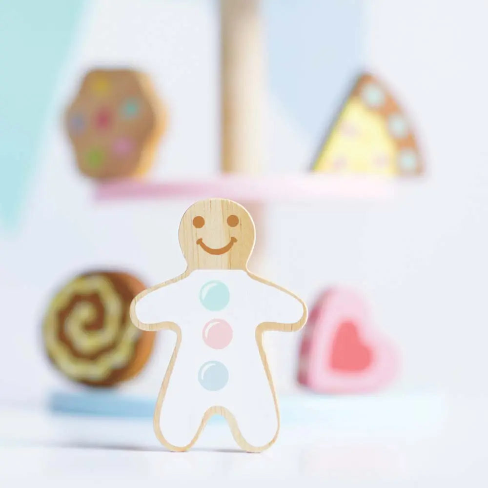 Drewniana patera z ciasteczkami, zabawa w gotowanie, cukiernia, Le Toy Van - Zabawki z Lasu 