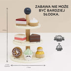 Drewniana patera z ciasteczkami, zabawa w gotowanie, cukiernia, Le Toy Van - Zabawki z Lasu 