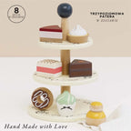 Drewniana patera z ciasteczkami, zabawa w gotowanie, cukiernia, Le Toy Van - Zabawki z Lasu 