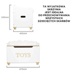 Drewniana skrzynia na zabawki dla dzieci, przechowywanie zabawek Le Toy Van - Zabawki z Lasu 
