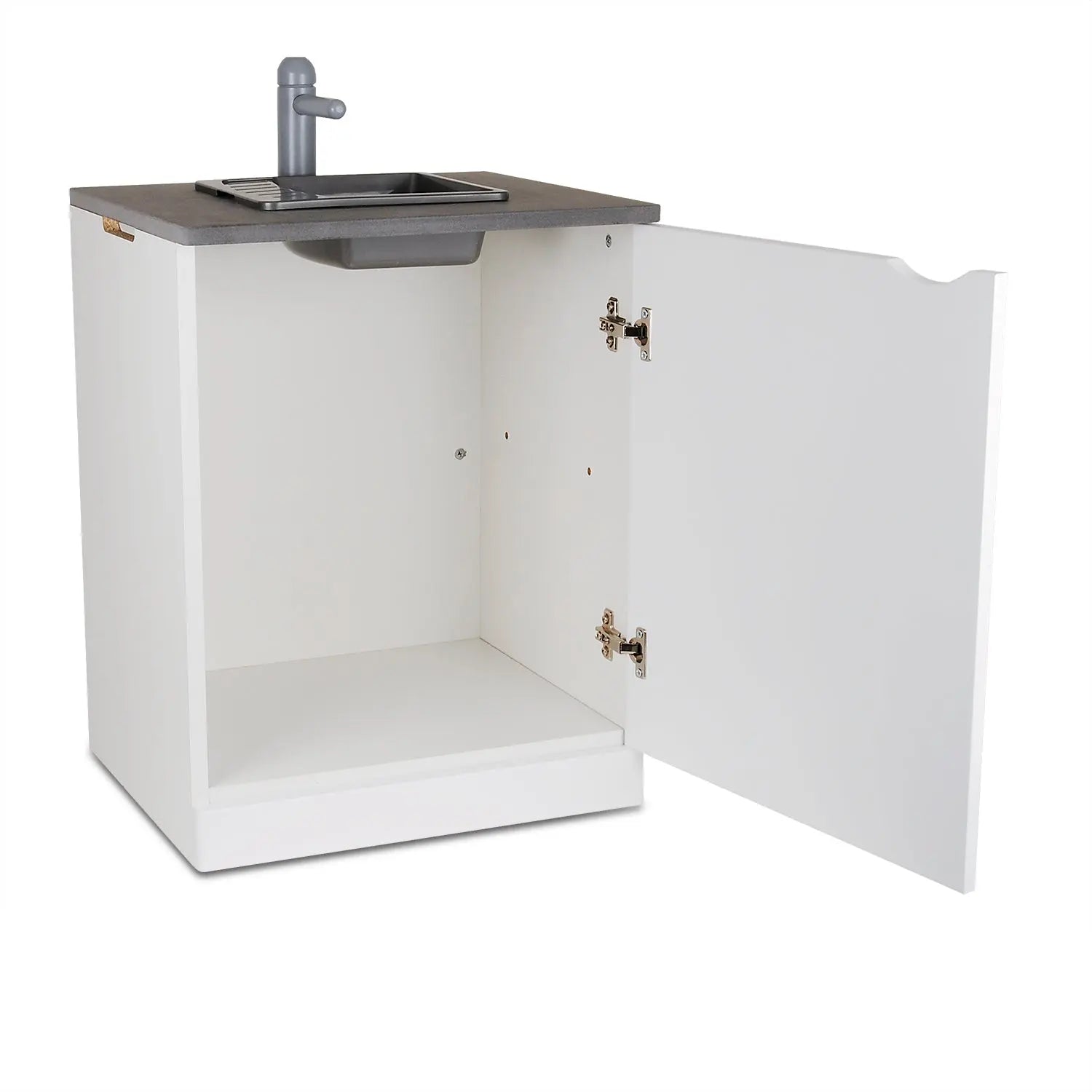 Drewniana szafka kuchenna ze zlewem meble dla dzieci zabawka kuchnia Micki - Zabawki z Lasu 