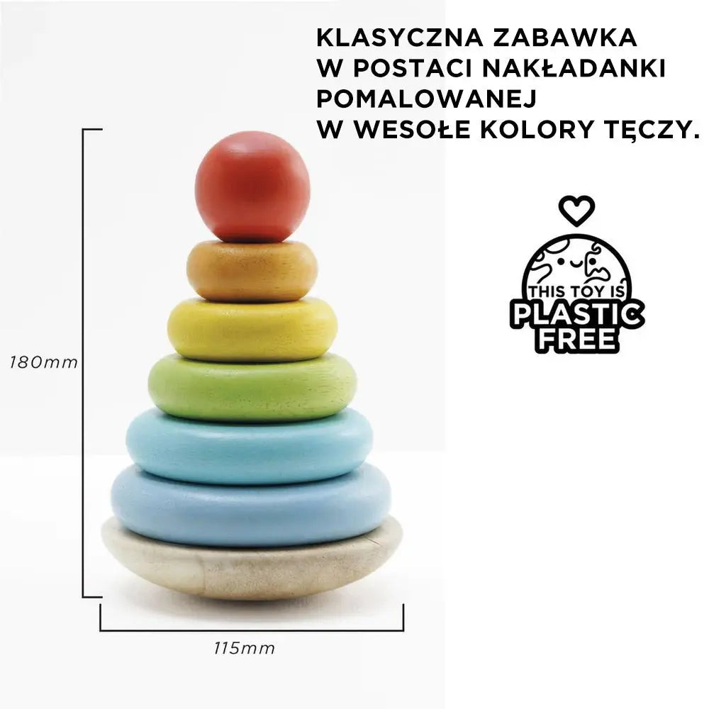 Drewniana układanka zabawka edukacyjna, piramida dla dzieci, Le Toy Van - Zabawki z Lasu 