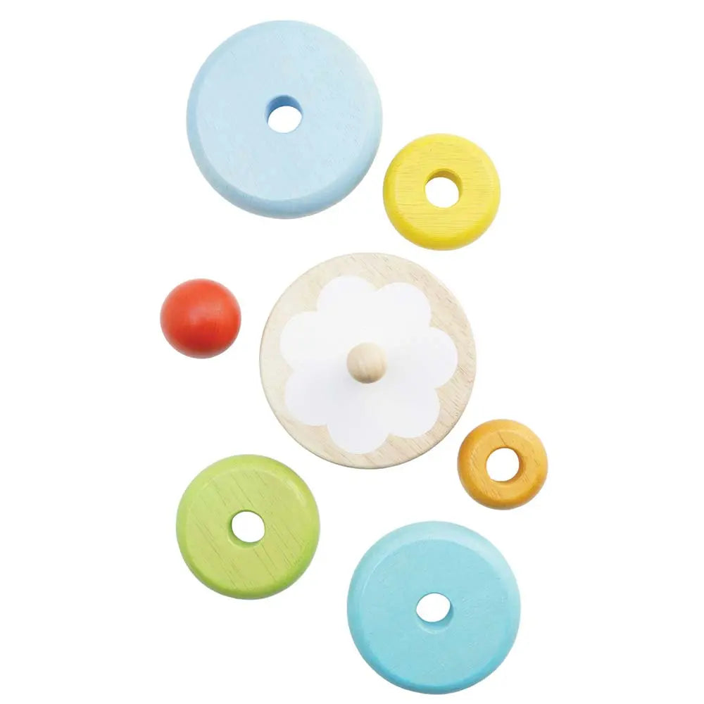 Drewniana układanka zabawka edukacyjna, piramida dla dzieci, Le Toy Van - Zabawki z Lasu 