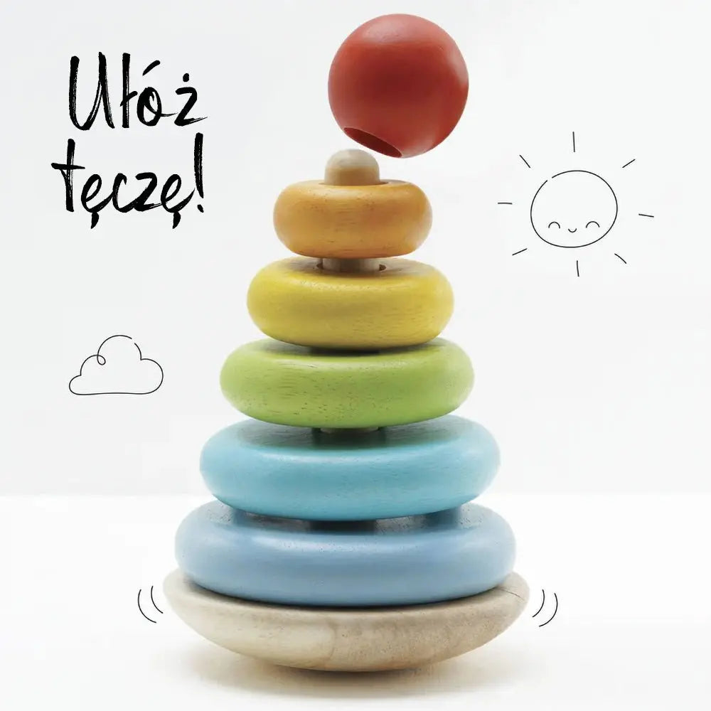 Drewniana układanka zabawka edukacyjna, piramida dla dzieci, Le Toy Van - Zabawki z Lasu 