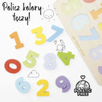 Drewniane cyferki zabawka edukacyjna dla dzieci sorter kształtów Le Toy Van - Zabawki z Lasu 
