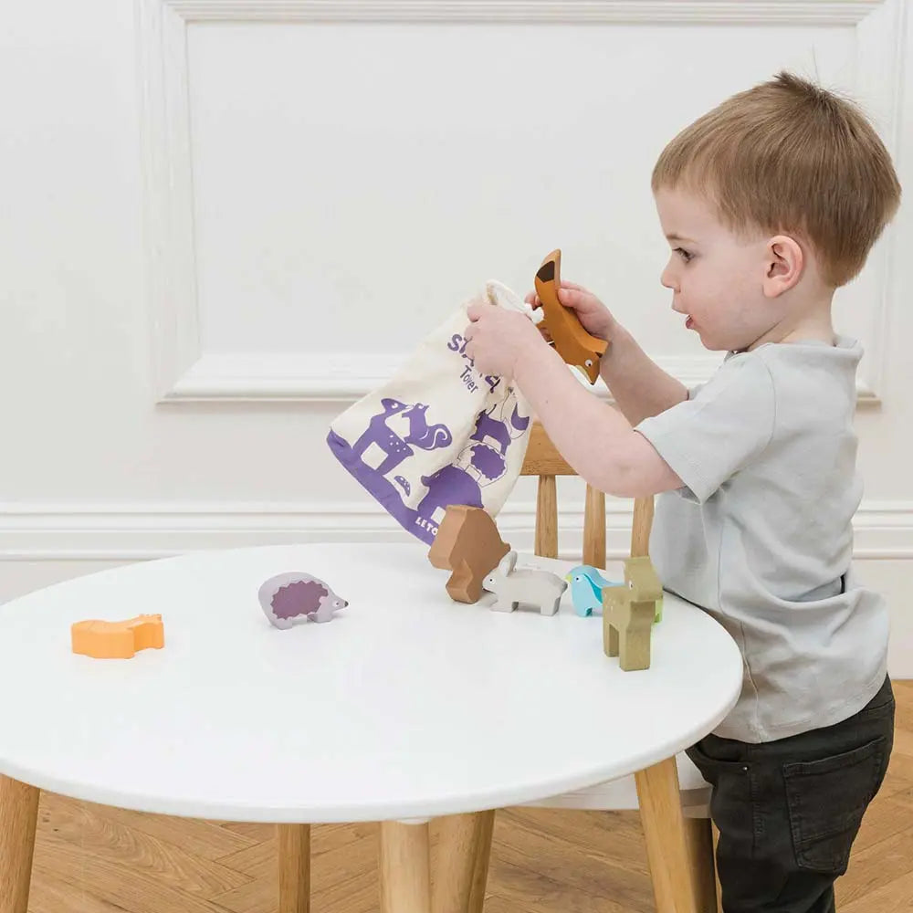 Drewniane figurki zwierzątka leśne zabawka dla dzieci, układanka Le Toy Van - Zabawki z Lasu 