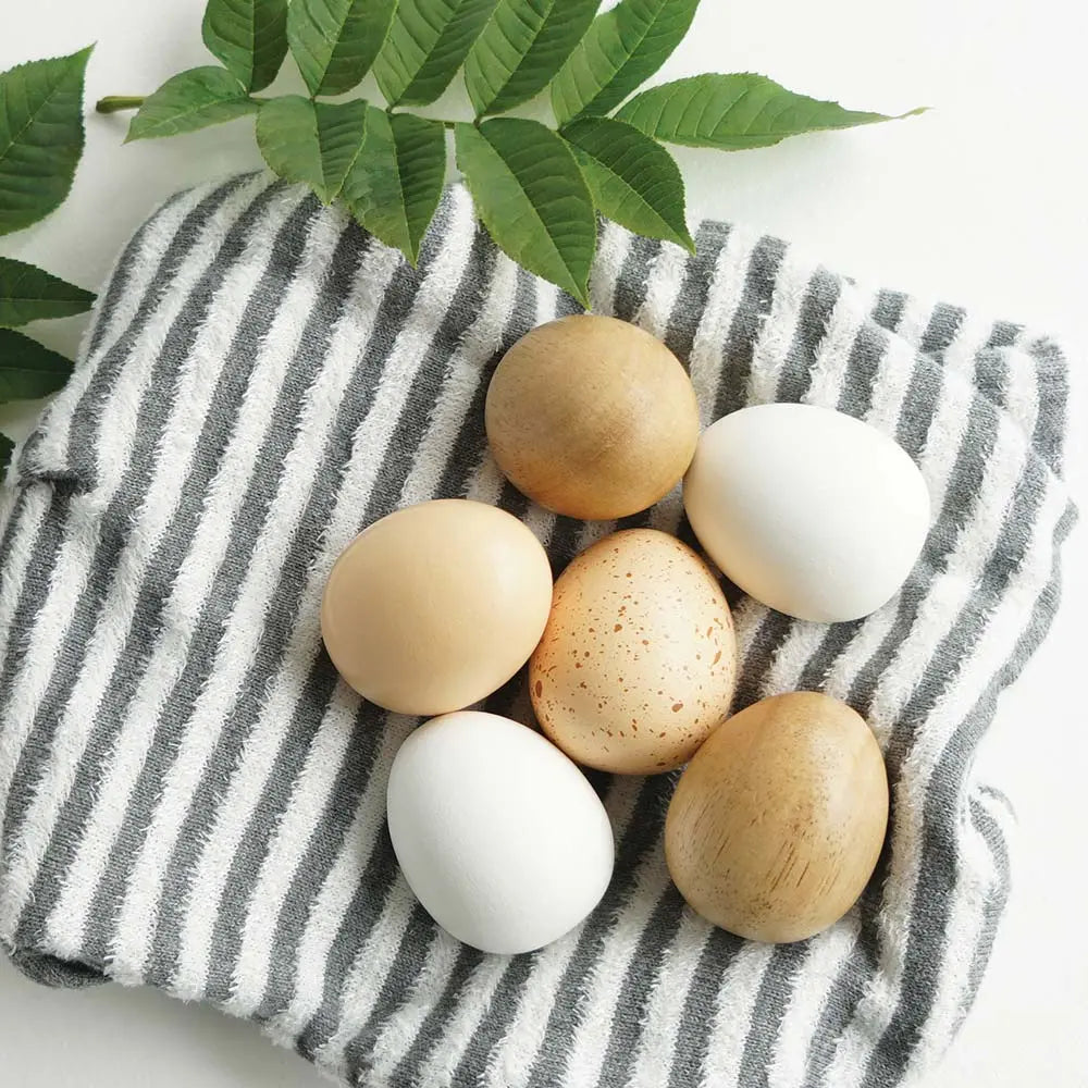 Drewniane jajka w skrzynce, zabawka dla dzieci, stragan sklep Le Toy Van - Zabawki z Lasu 