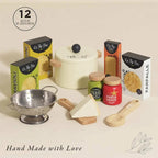 Drewniane jedzenie makarony do zabawy akcesoria kuchenne zabawka Le Toy Van - Zabawki z Lasu 