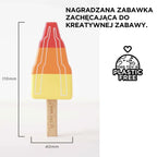 Drewniane lody na patyku zestaw, zabawka dla dzieci, lodziarnia, Le Toy Van - Zabawki z Lasu 
