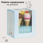 Drewniane lody rożki zestaw, zabawka dla dzieci, lodziarnia, Le Toy Van - Zabawki z Lasu 