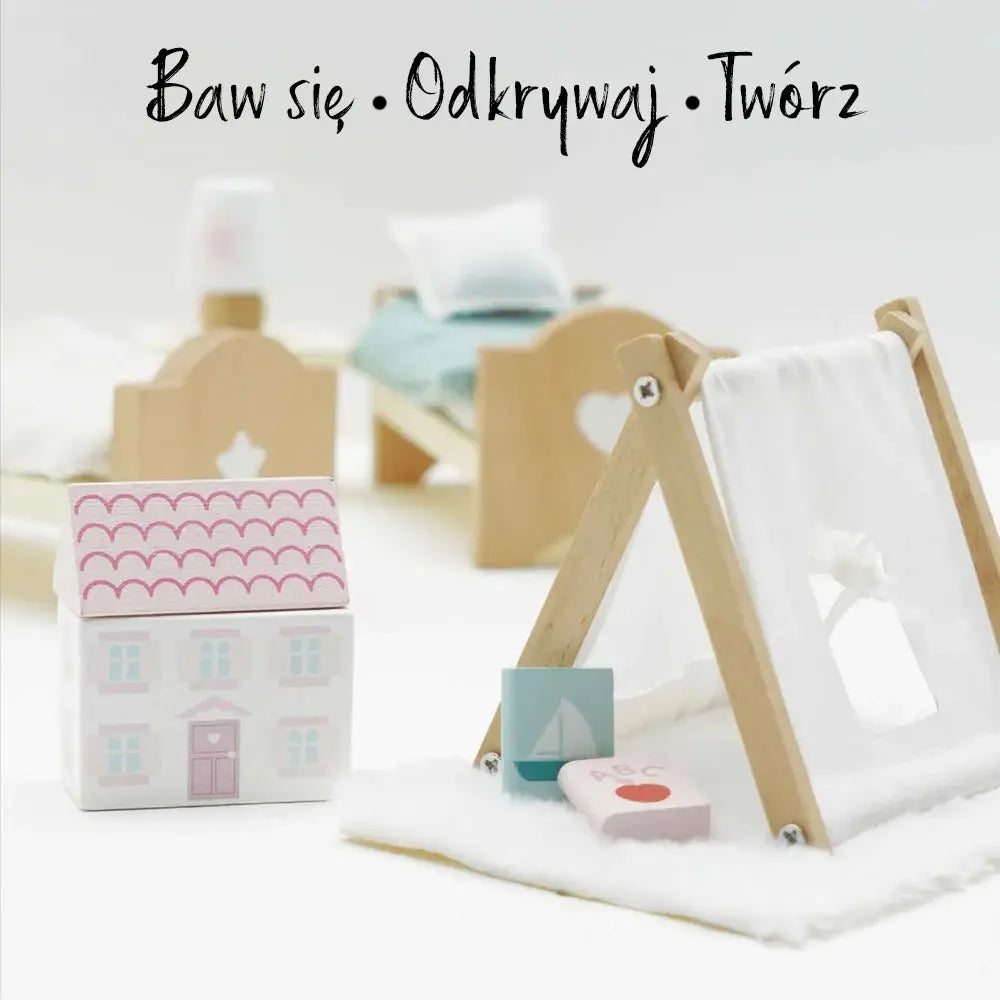 Drewniane mebelki do domku dla lalek pokój dziecięcy Daisylane, Le Toy Van - Zabawki z Lasu 