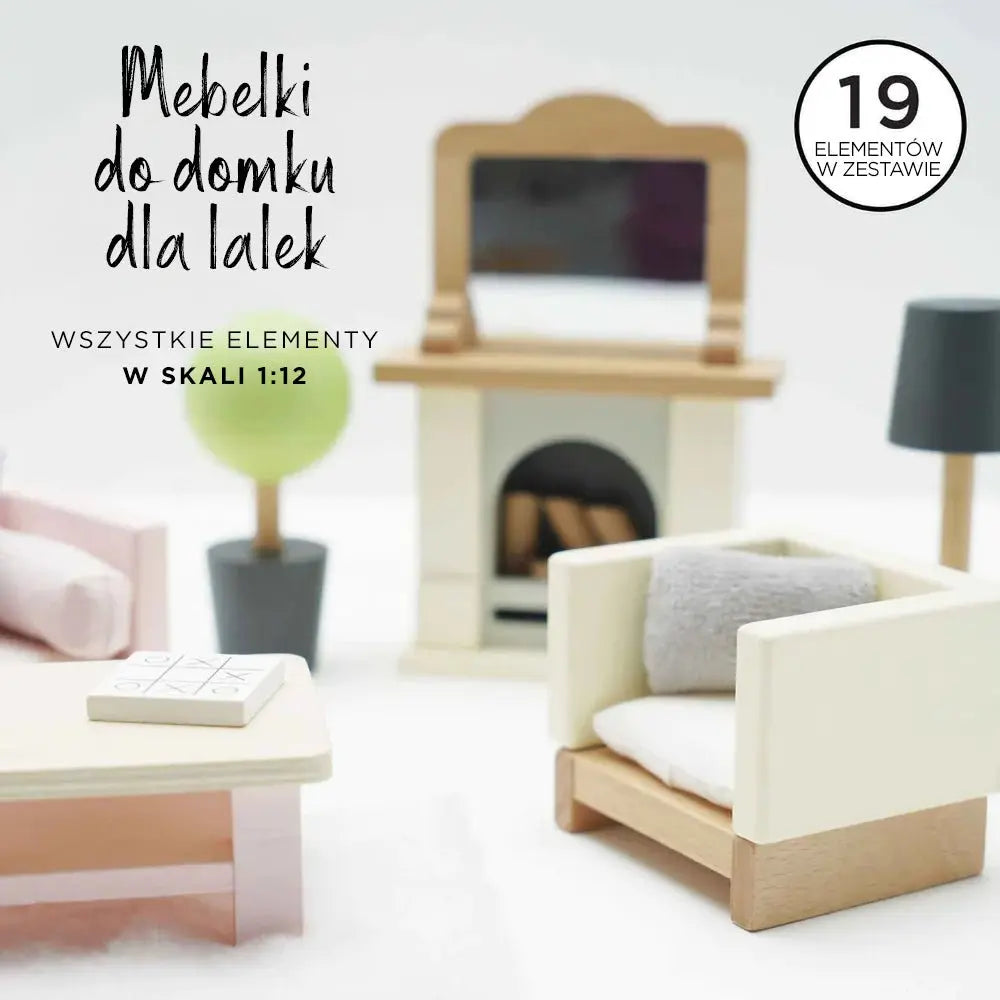 Drewniane mebelki do domku dla lalek salon Daisylane, zestaw Le Toy Van - Zabawki z Lasu 
