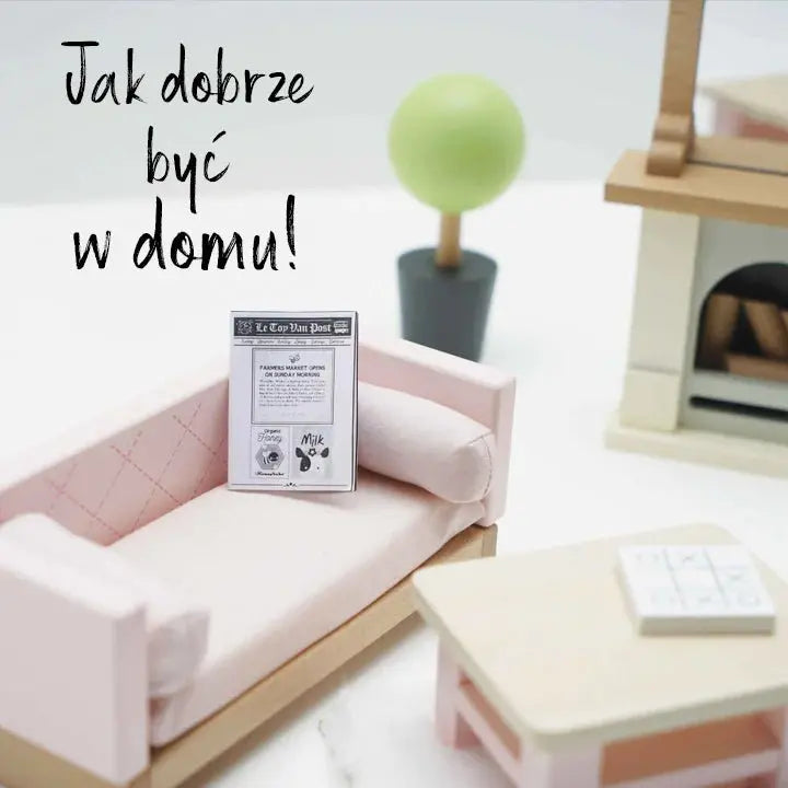 Drewniane mebelki do domku dla lalek salon Daisylane, zestaw Le Toy Van - Zabawki z Lasu 