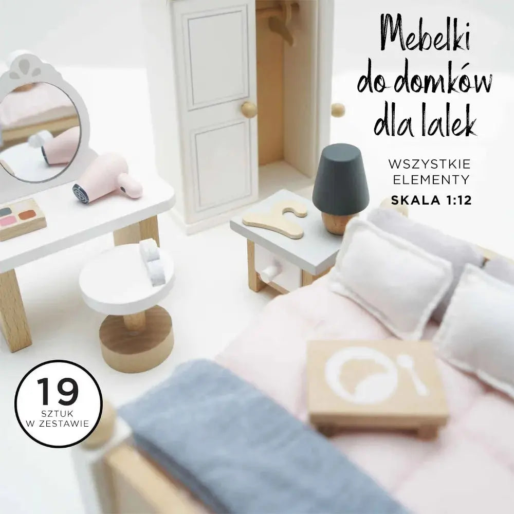 Drewniane mebelki do domku dla lalek sypialnia Daisylane, zestaw Le Toy Van - Zabawki z Lasu 