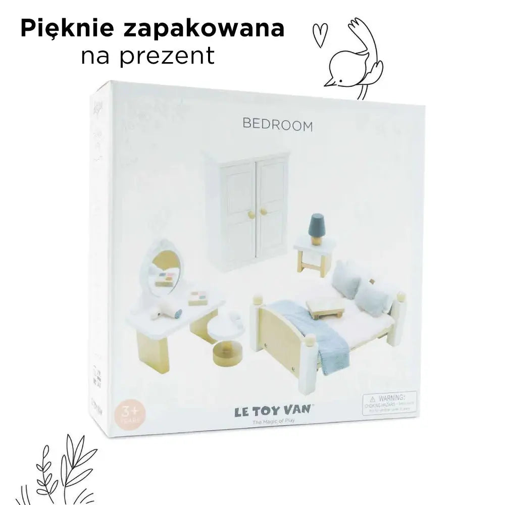 Drewniane mebelki do domku dla lalek sypialnia Daisylane, zestaw Le Toy Van - Zabawki z Lasu 