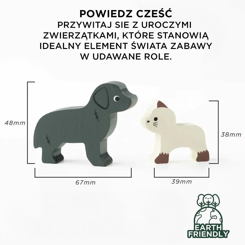 Drewniane mebelki do domku dla lalek zestaw zwierzątka, zabawka, Le Toy Van - Zabawki z Lasu 