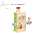 Drewniane narzędzia, zabawka dla dzieci, zestaw małego majsterkowicza Micki - Zabawki z Lasu 