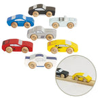 Drewniane samochody sportowe zestaw, zabawka dla dzieci, auta Le Toy Van - Zabawki z Lasu 